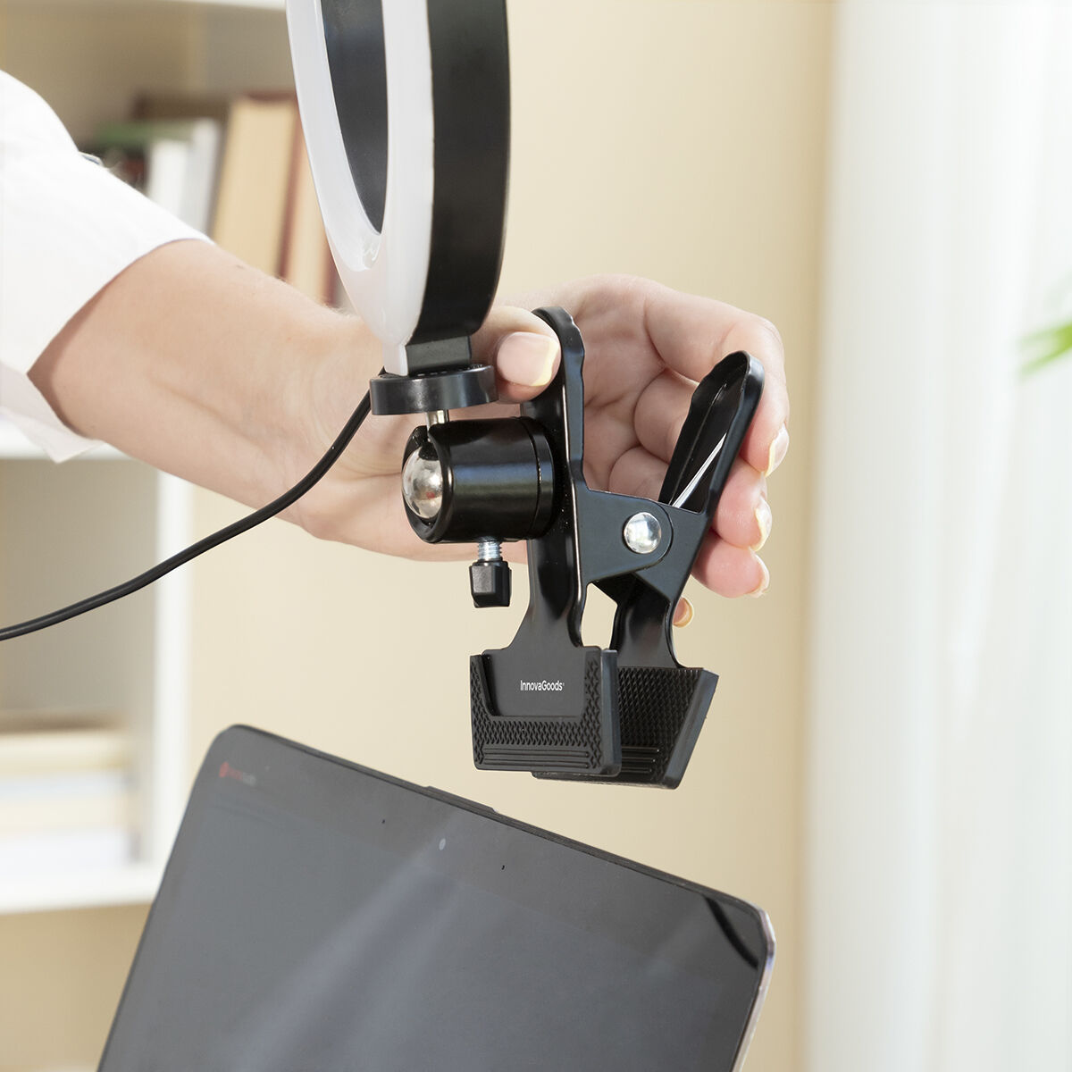 Selfie-ring med holderklemme Lumahoop InnovaGoods